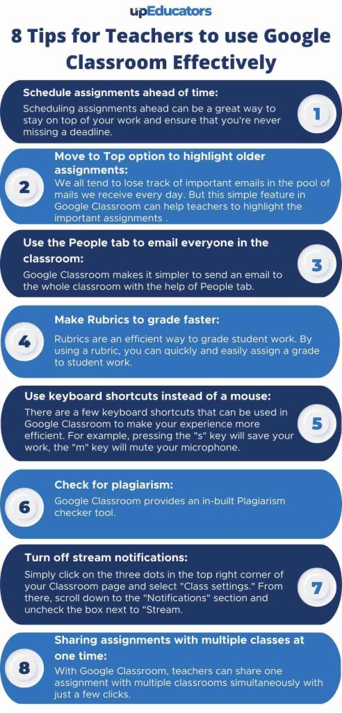 8 Tips for Teachers to use Google Classroom Effectively